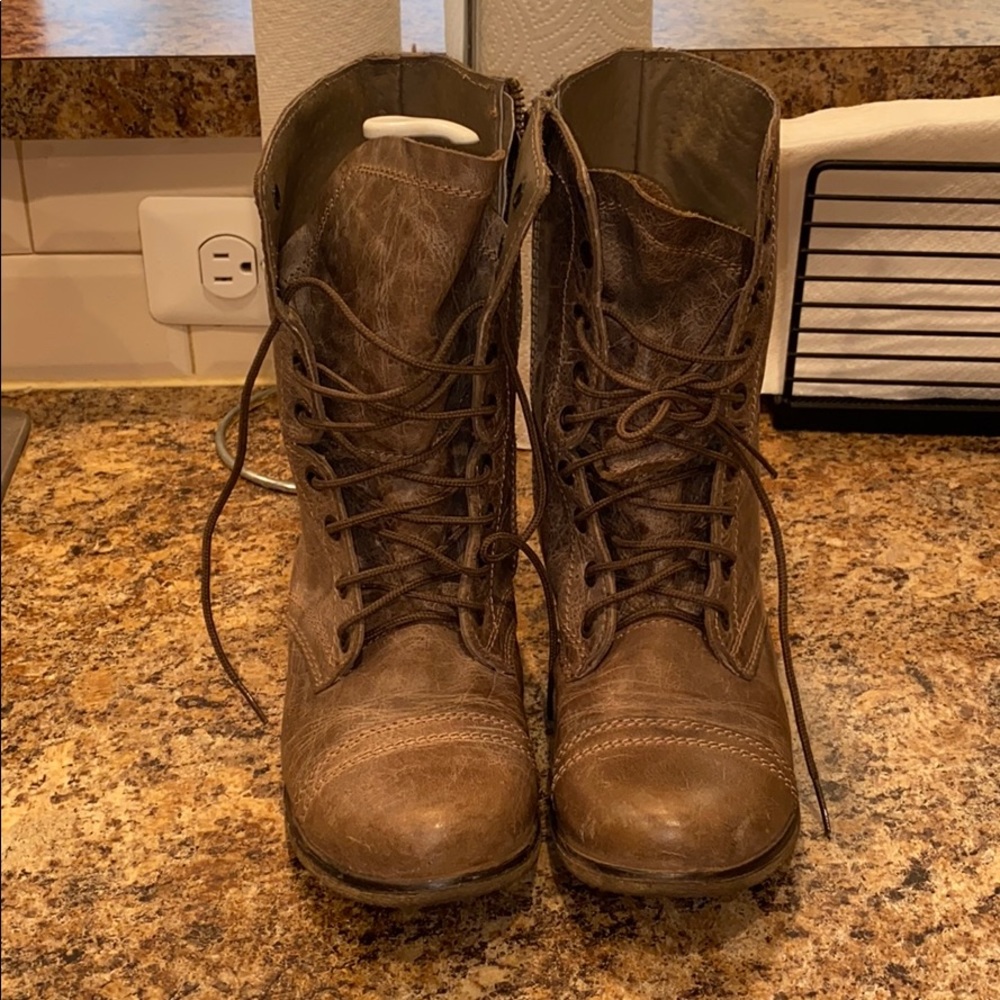 Steve Madden combat boots